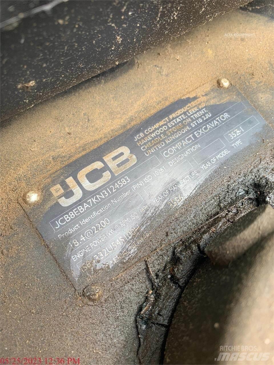 JCB 35Z-1 Minigravemaskiner