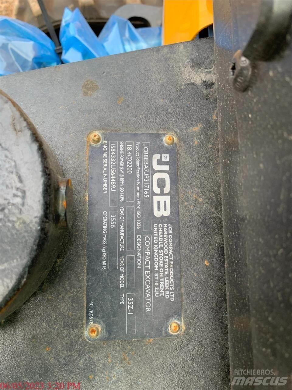 JCB 35Z-1 Minigravemaskiner
