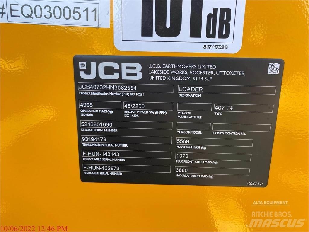 JCB 407 Læssemaskiner på hjul