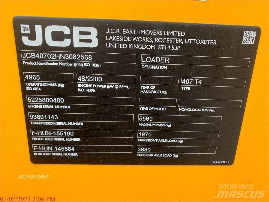 JCB 407B Læssemaskiner på hjul