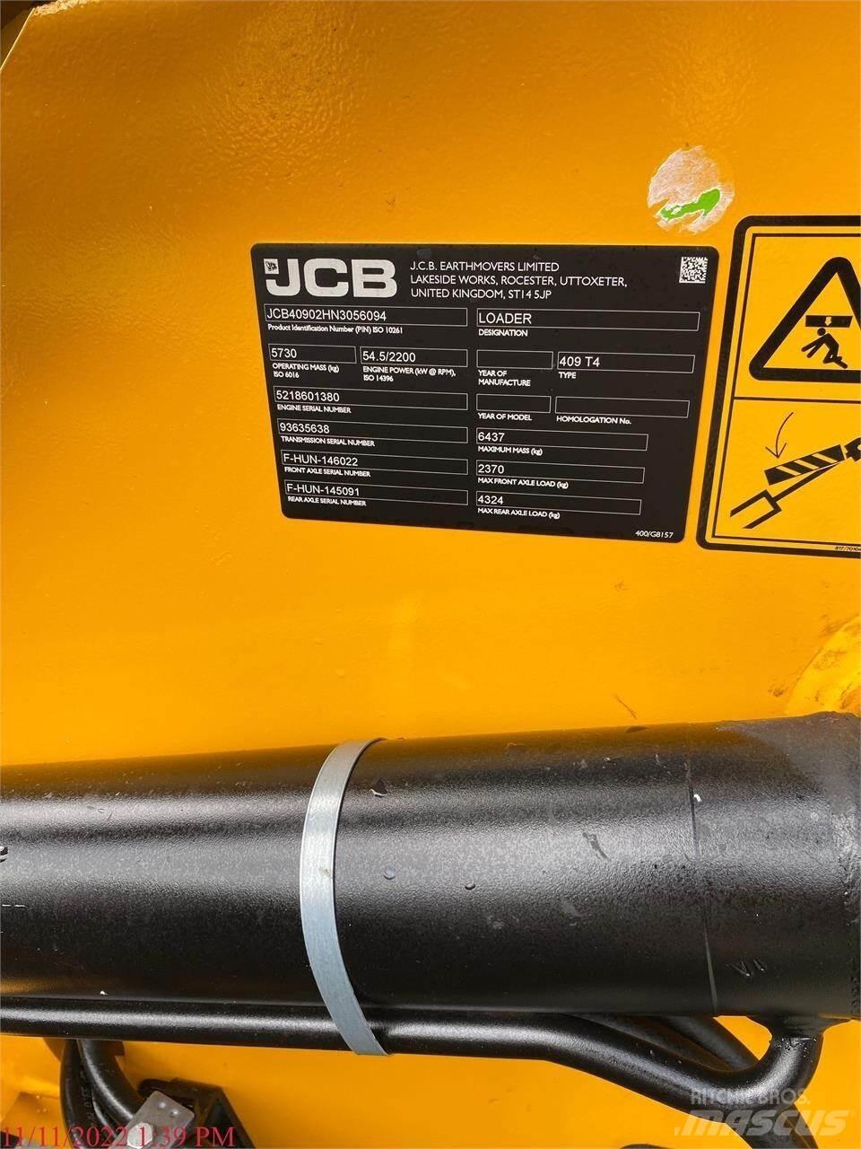 JCB 409 Læssemaskiner på hjul
