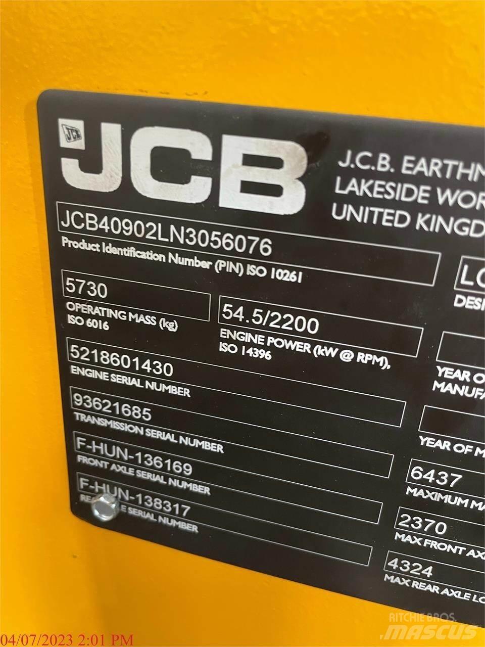 JCB 409 Læssemaskiner på hjul