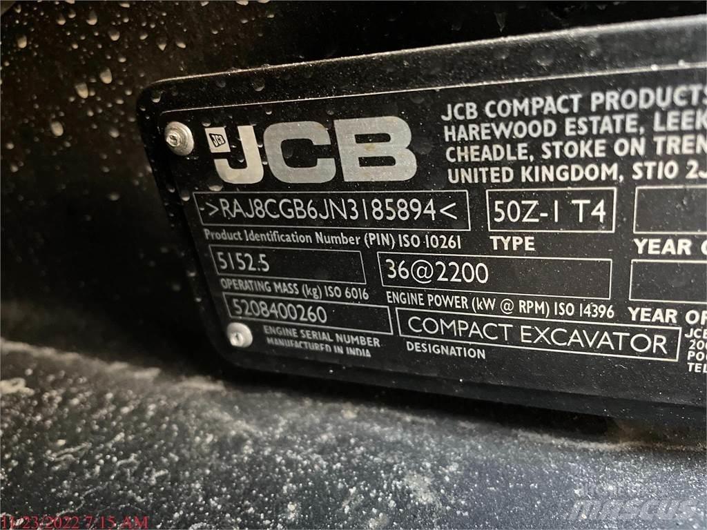 JCB 50Z-1 Minigravemaskiner