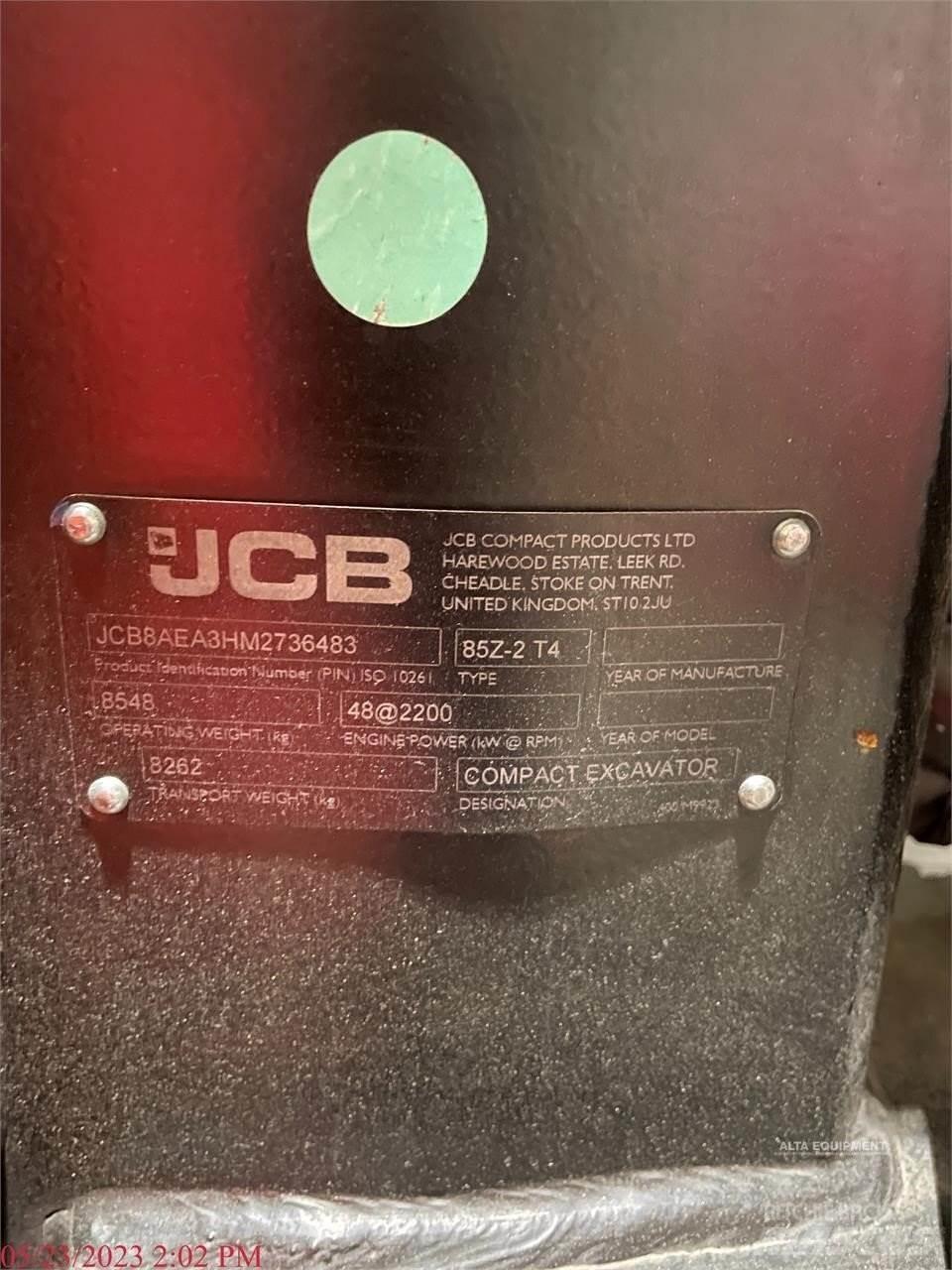 JCB 85Z-2 Gravemaskiner på larvebånd