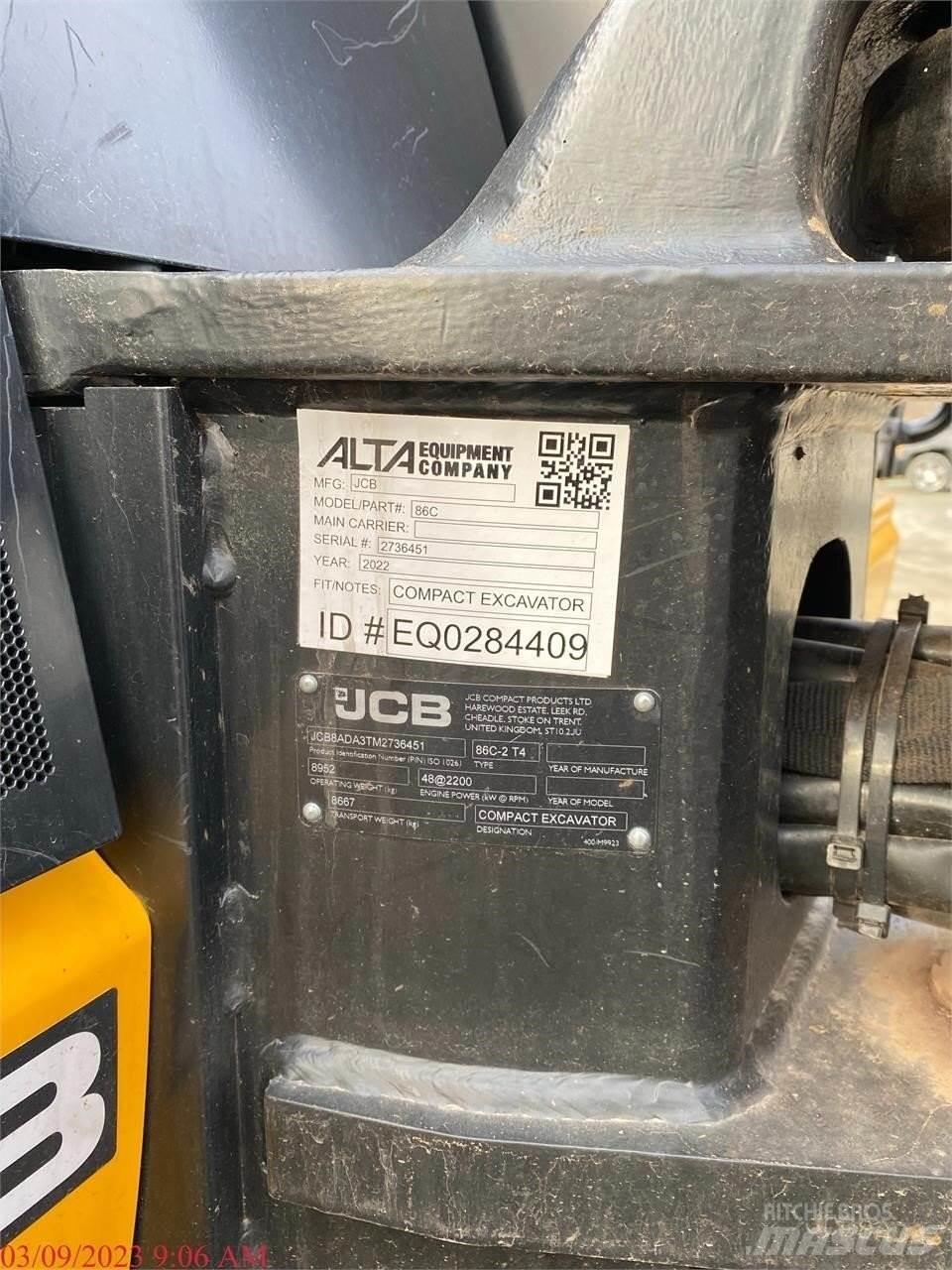 JCB 86C-2 Gravemaskiner på larvebånd