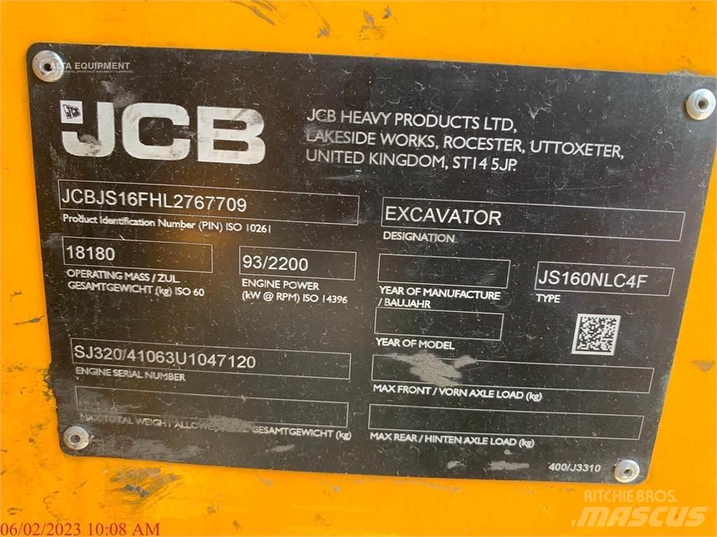 JCB JS160 Gravemaskiner på larvebånd