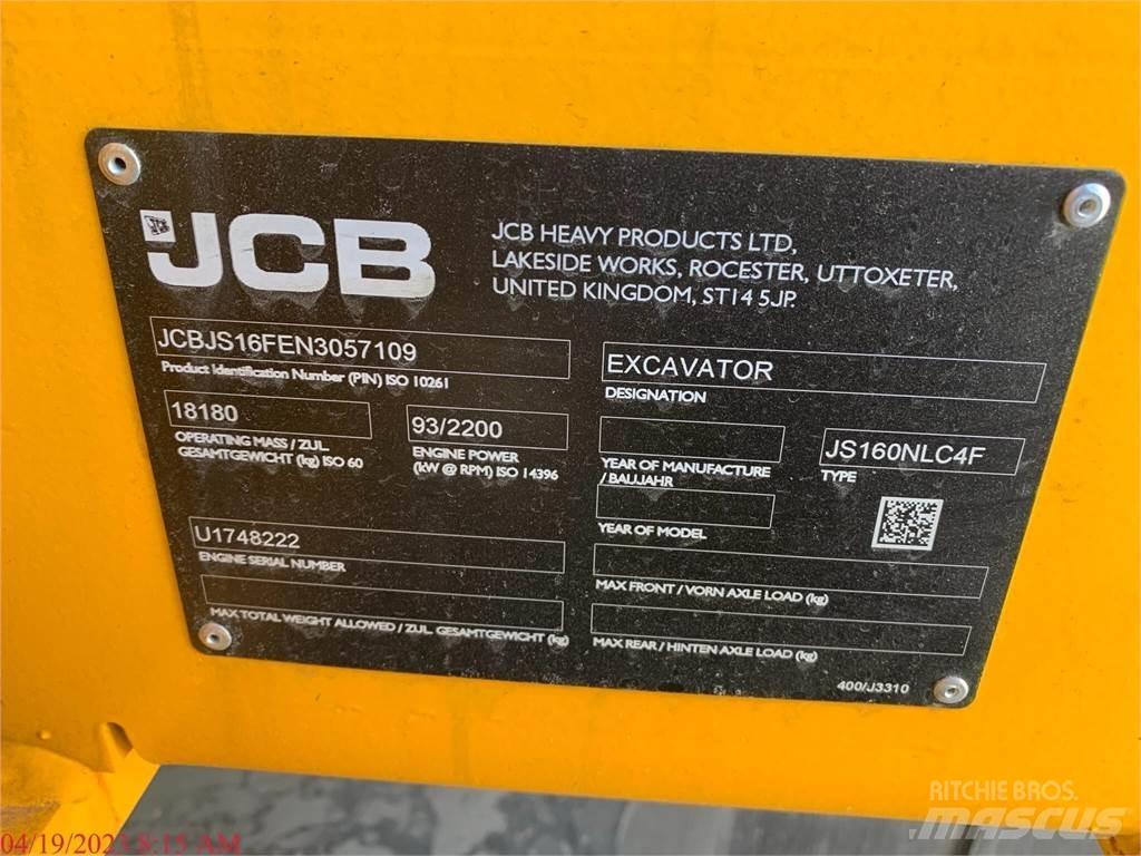 JCB JS160 Gravemaskiner på larvebånd