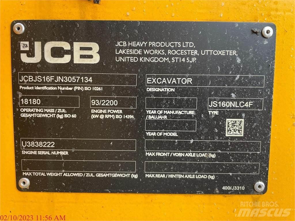 JCB JS160 Gravemaskiner på larvebånd