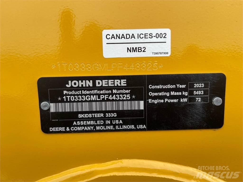John Deere 333G Buskryddere / Grenknusere