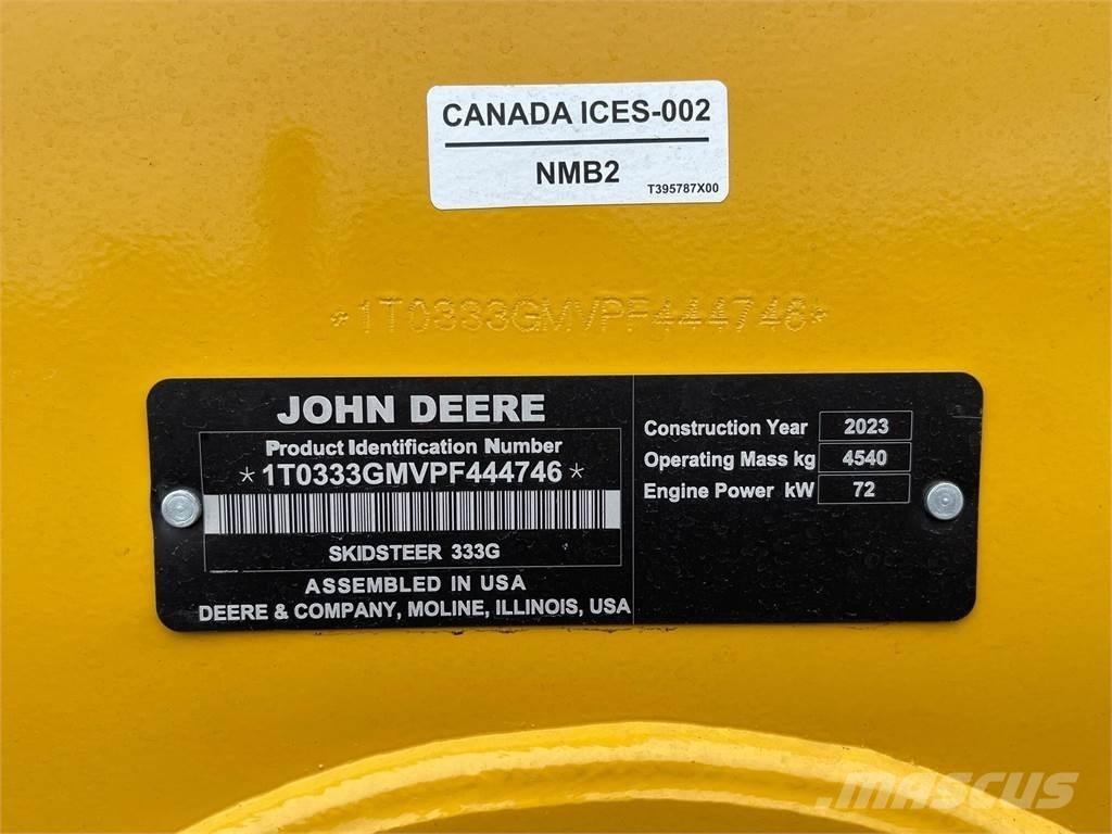 John Deere 333G Minilæsser - skridstyret