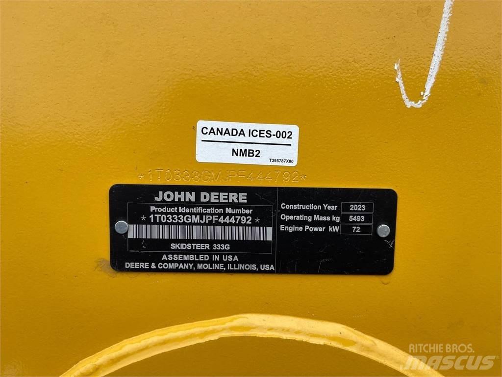 John Deere 333G Minilæsser - skridstyret