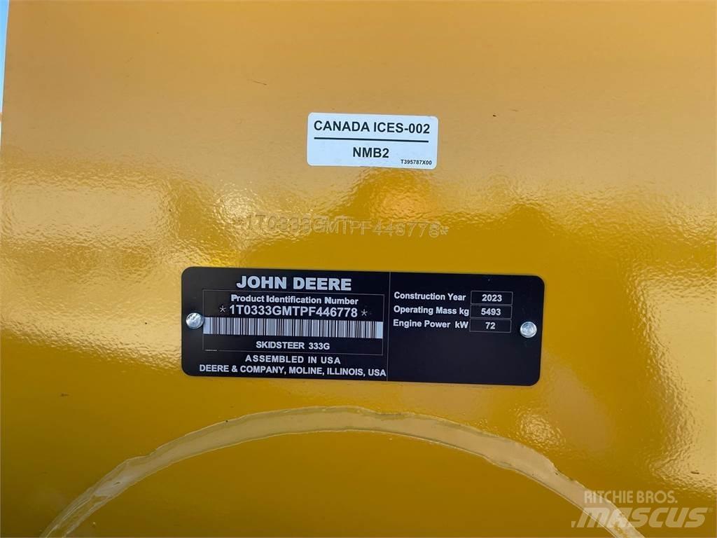 John Deere 333G Minilæsser - skridstyret