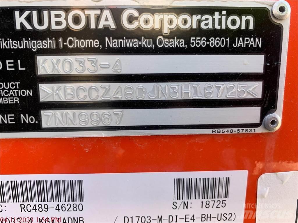 Kubota KX033-4 Minigravemaskiner