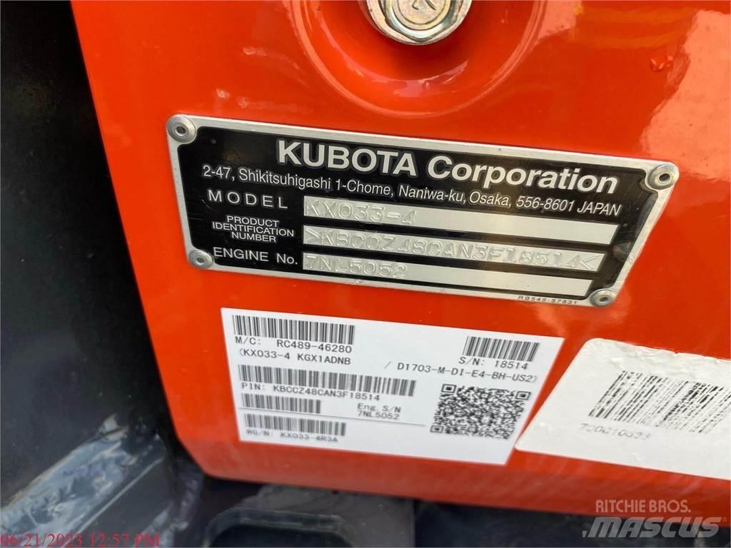 Kubota KX033-4 Minigravemaskiner