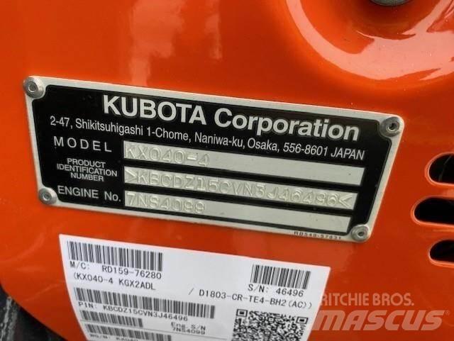 Kubota KX040-4 Minigravemaskiner