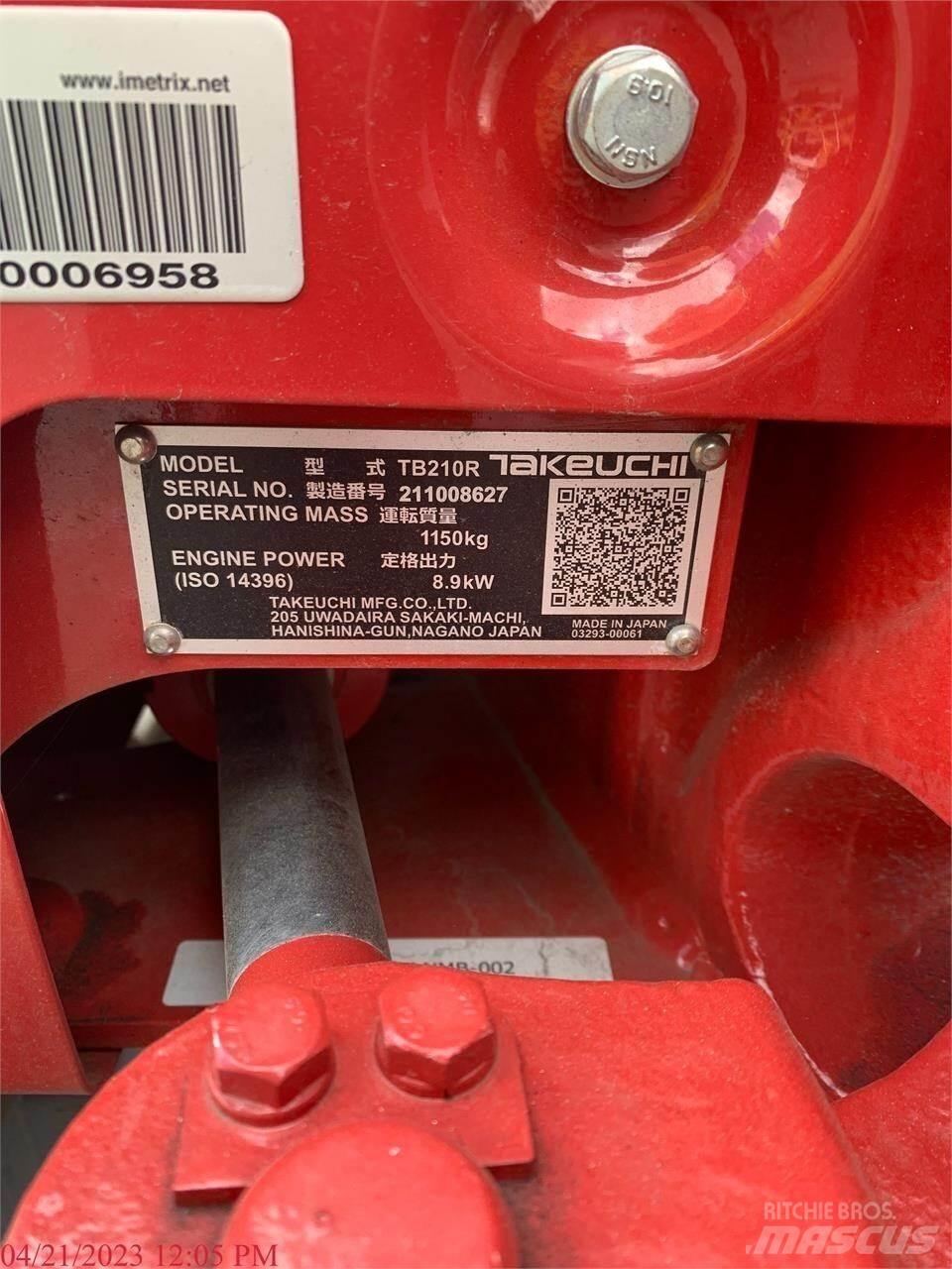 Takeuchi TB210R Minigravemaskiner