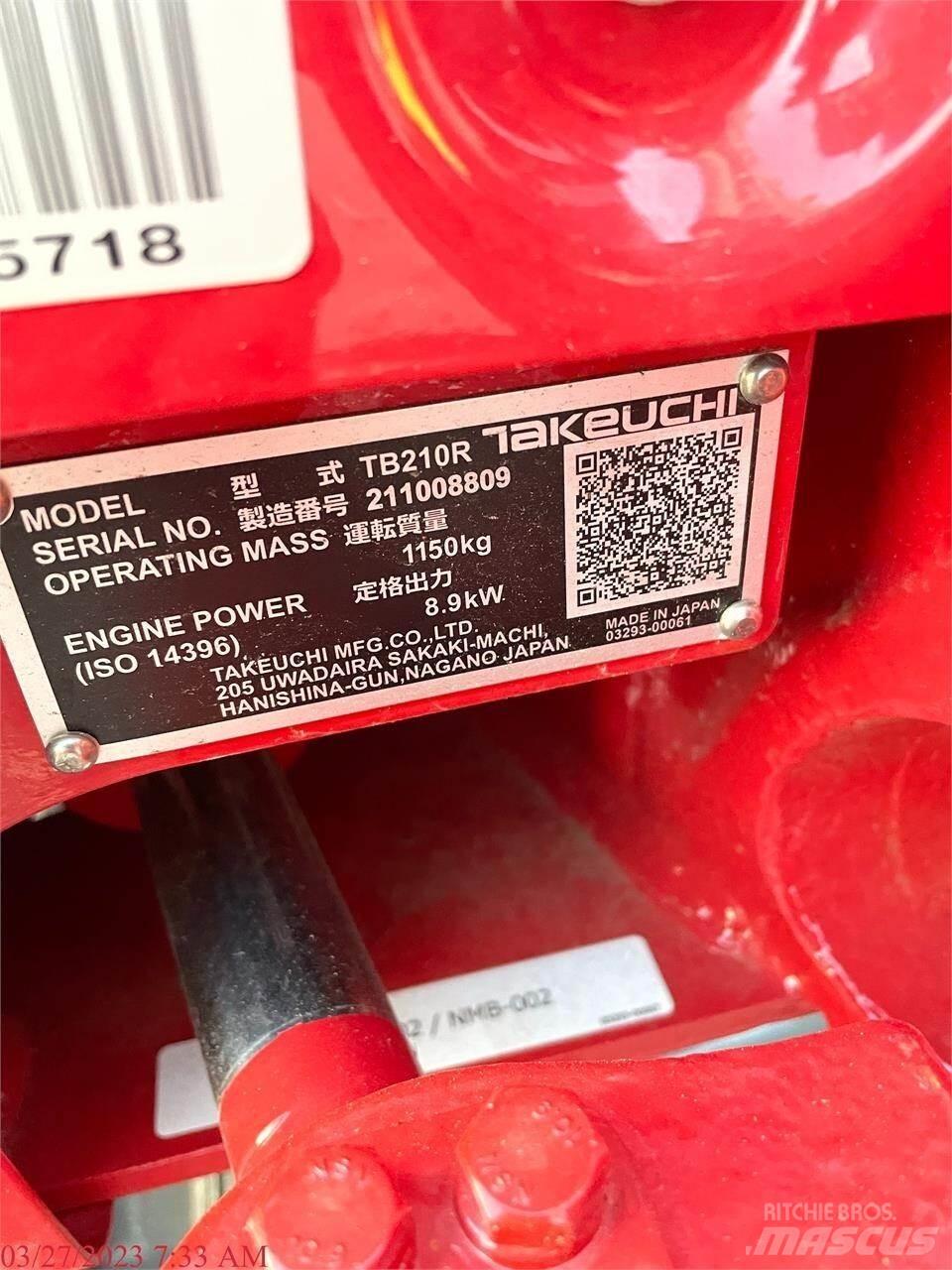 Takeuchi TB210R Minigravemaskiner