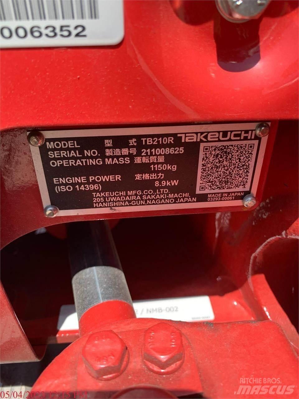 Takeuchi TB210R Minigravemaskiner