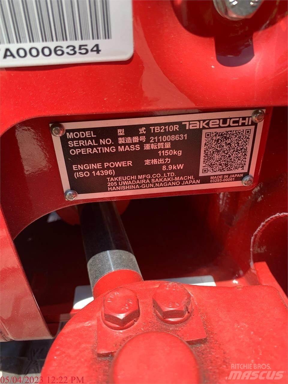 Takeuchi TB210R Minigravemaskiner