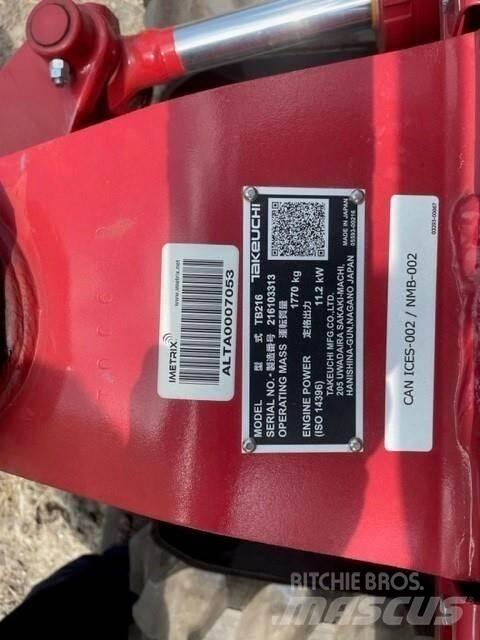 Takeuchi TB216 Minigravemaskiner