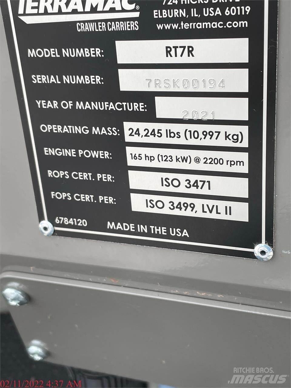 Terramac RT7R Bælte-tipvogn
