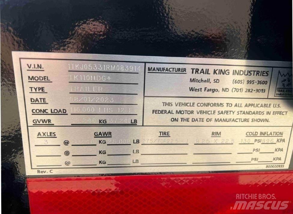 Trail King  Semi-trailer blokvogn