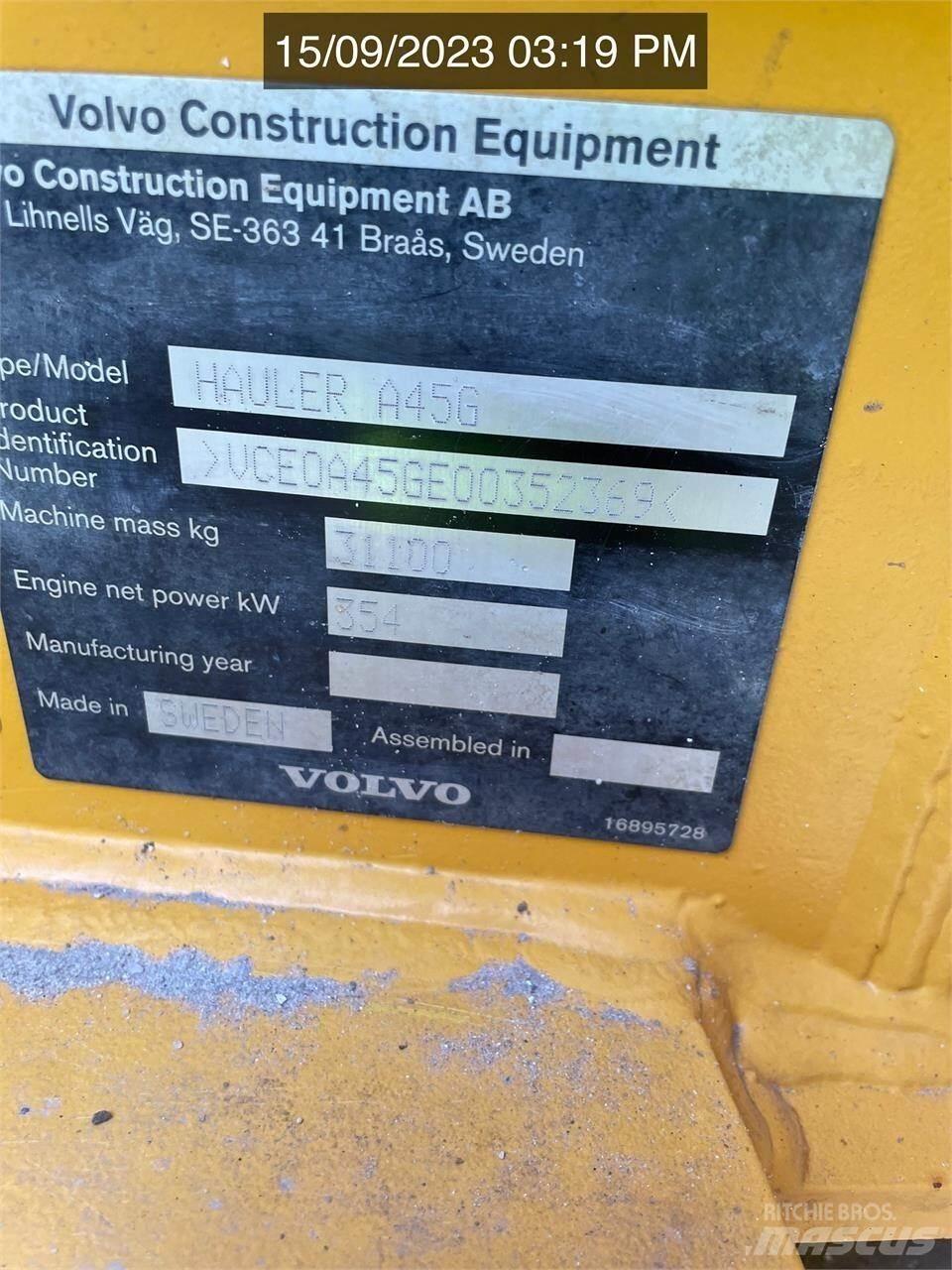 Volvo A45G Terrængående lastbiler