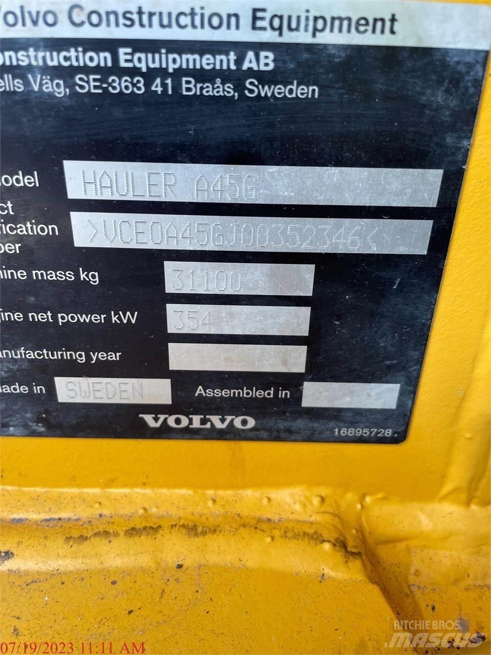 Volvo A45G Terrængående lastbiler