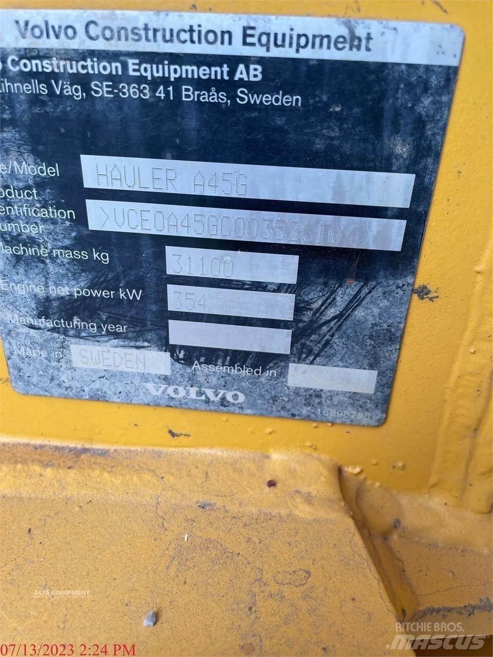 Volvo A45G Terrængående lastbiler
