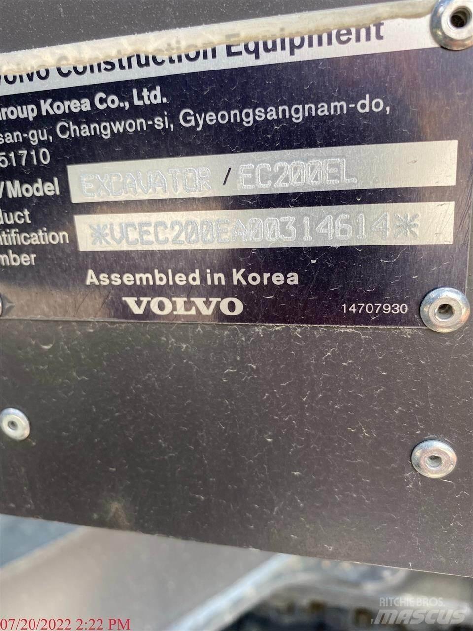 Volvo EC200EL Gravemaskiner på larvebånd