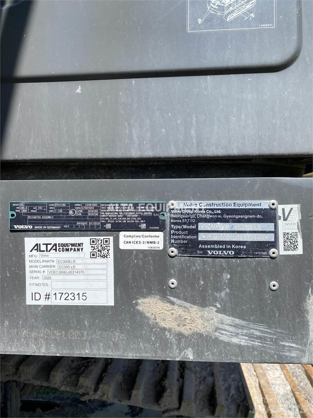 Volvo EC300E LR Gravemaskiner på larvebånd