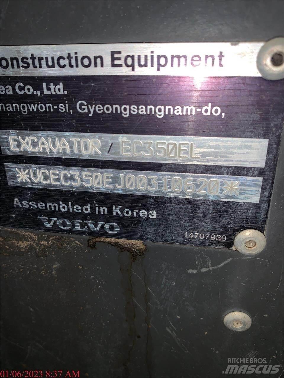 Volvo EC350EL Gravemaskiner på larvebånd