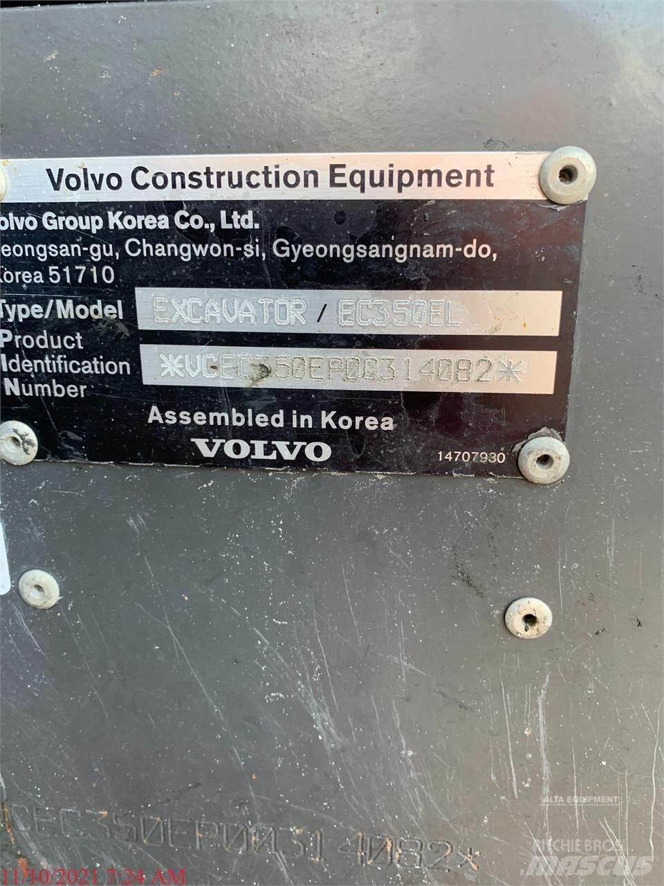 Volvo EC350EL Gravemaskiner på larvebånd