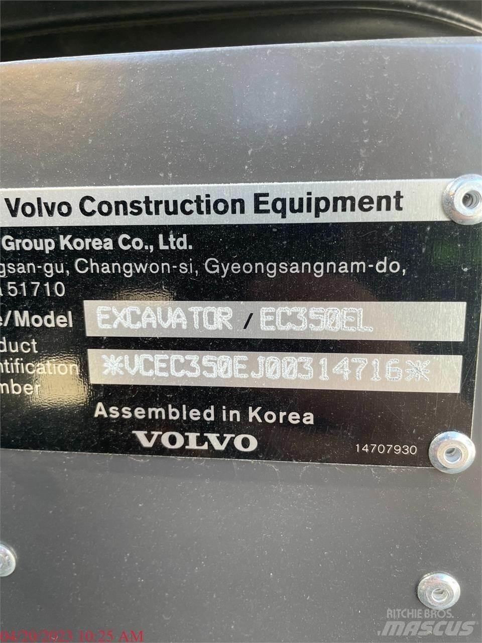 Volvo EC350EL Gravemaskiner på larvebånd