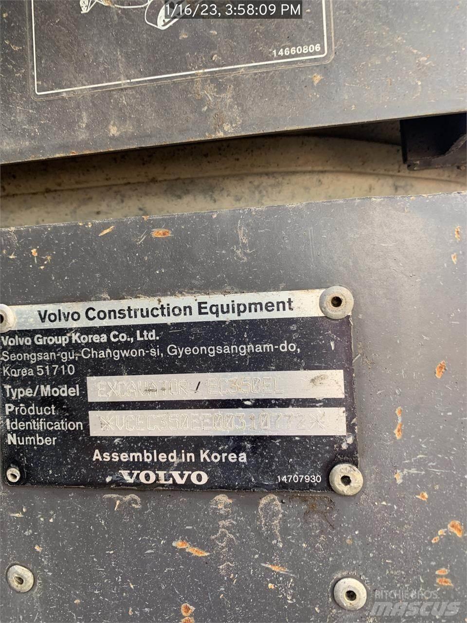 Volvo EC350EL Gravemaskiner på larvebånd