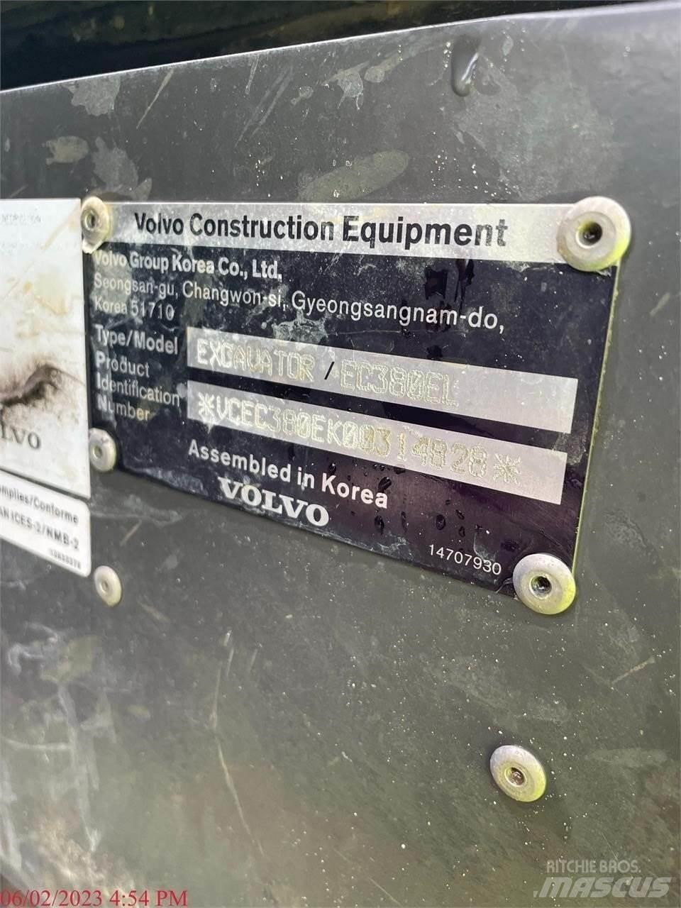 Volvo EC380EL Gravemaskiner på larvebånd