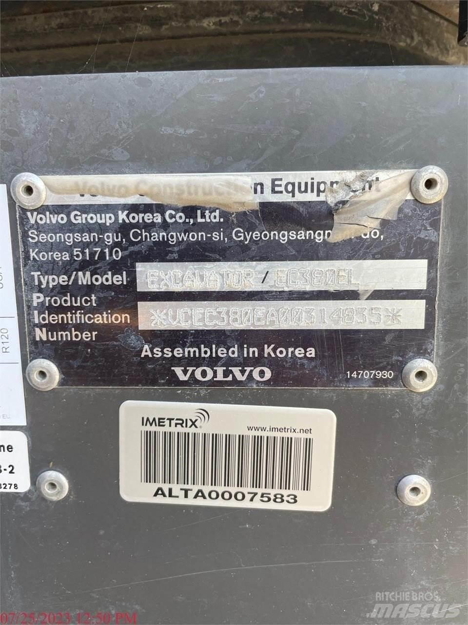 Volvo EC380EL Gravemaskiner på larvebånd