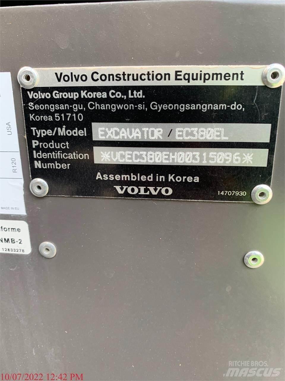 Volvo EC380EL Gravemaskiner på larvebånd