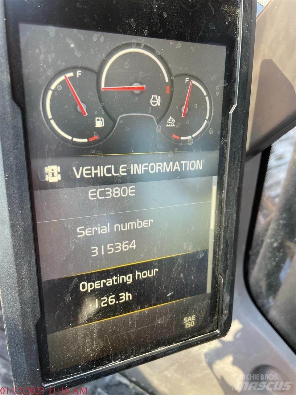 Volvo EC380EL Gravemaskiner på larvebånd