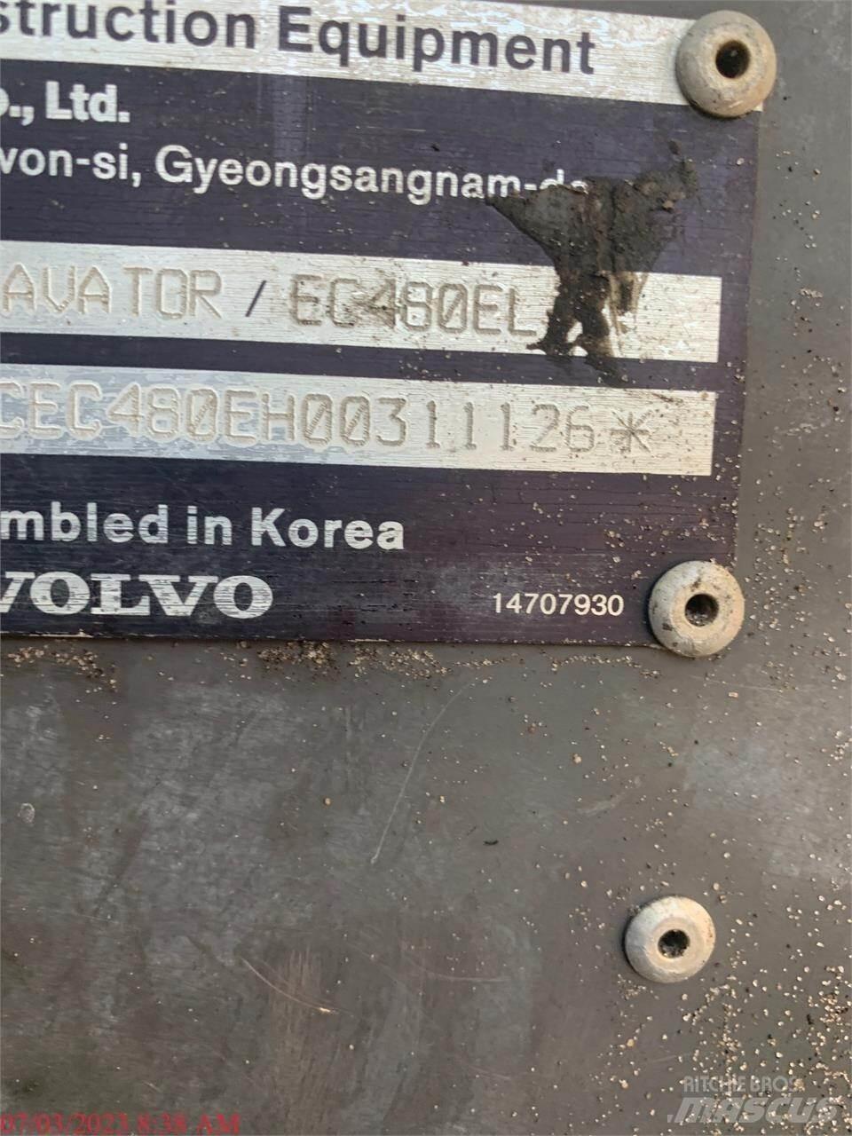 Volvo EC480EL Gravemaskiner på larvebånd
