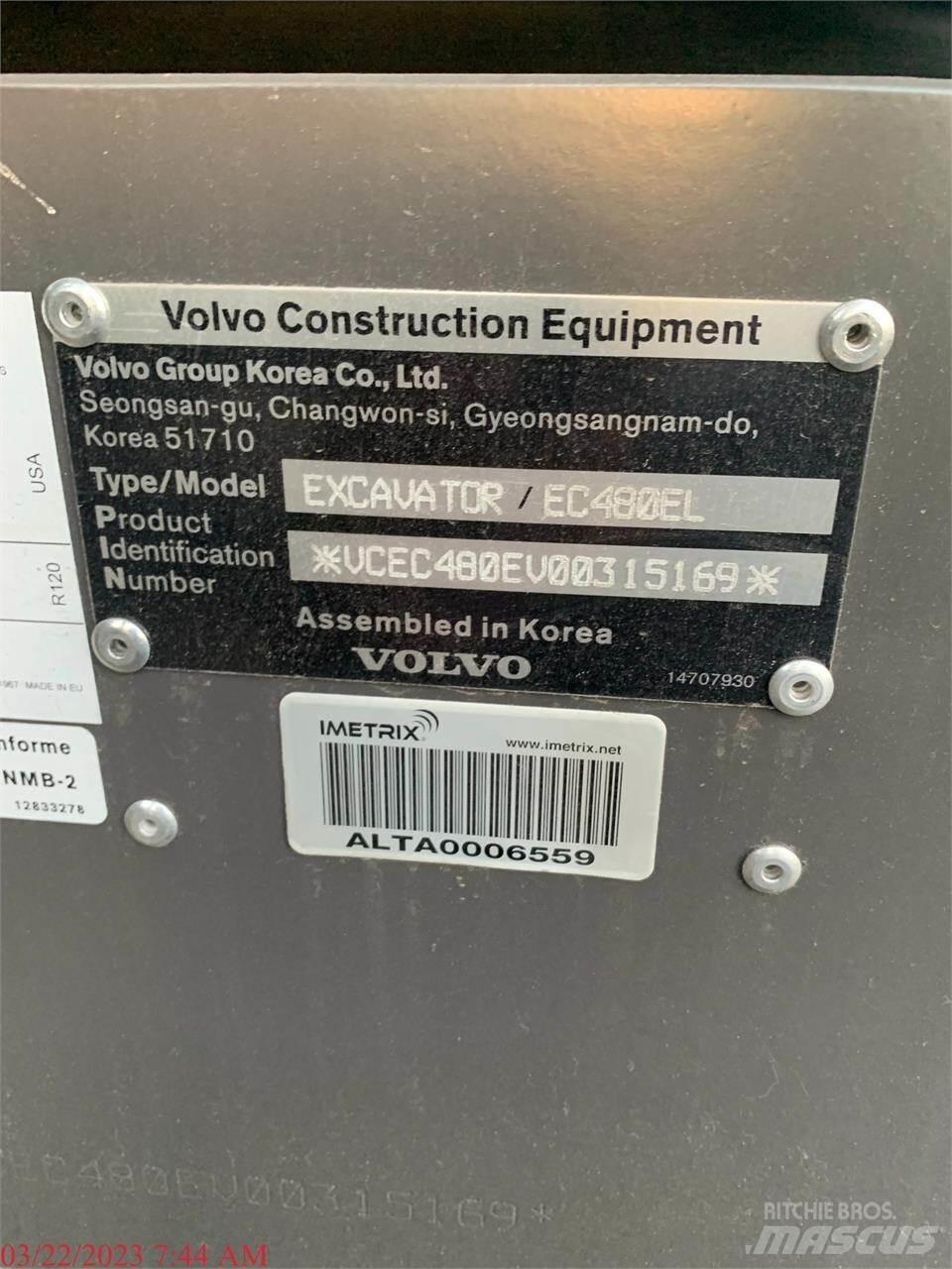 Volvo EC480EL Gravemaskiner på larvebånd
