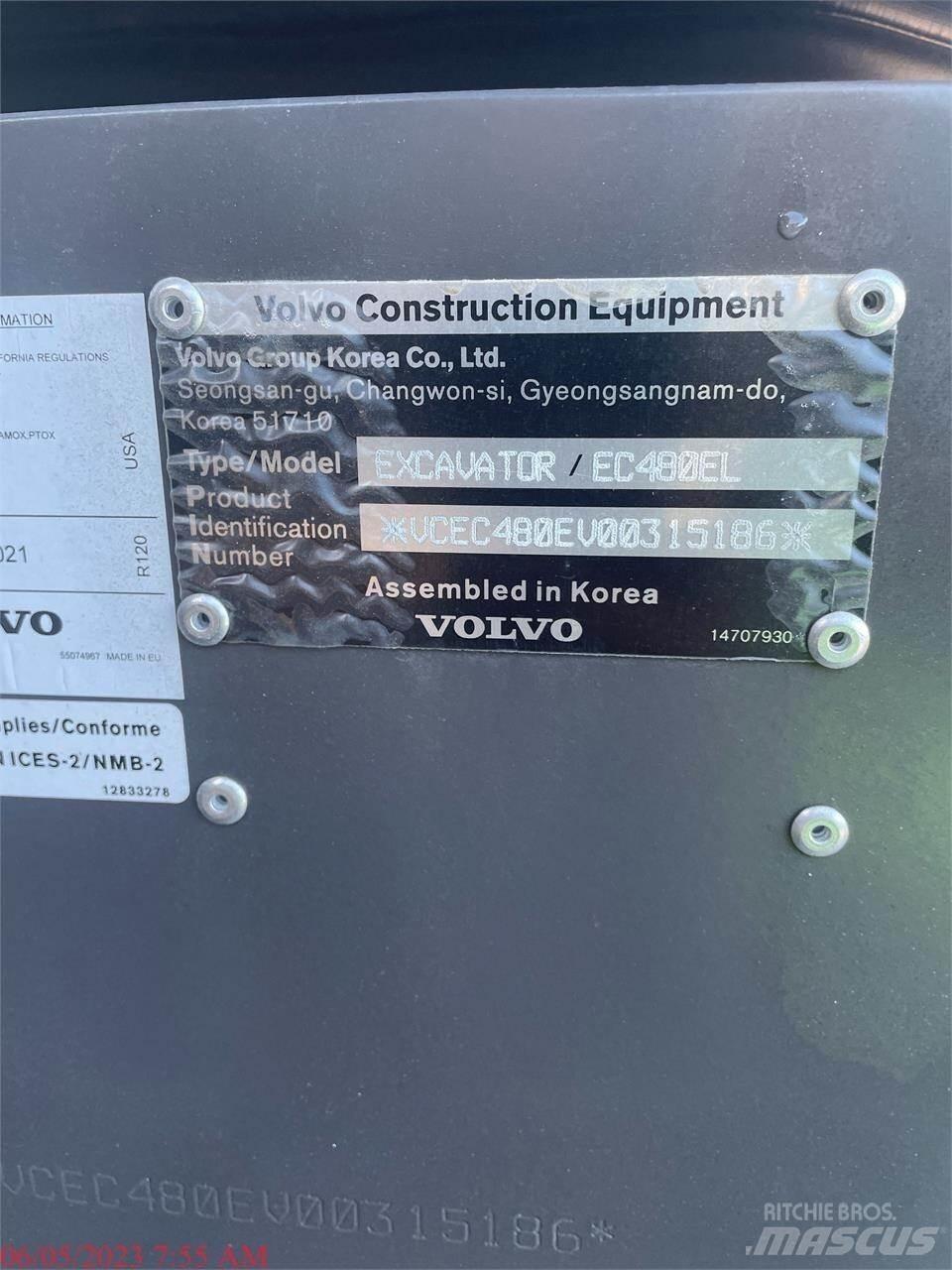 Volvo EC480EL Gravemaskiner på larvebånd