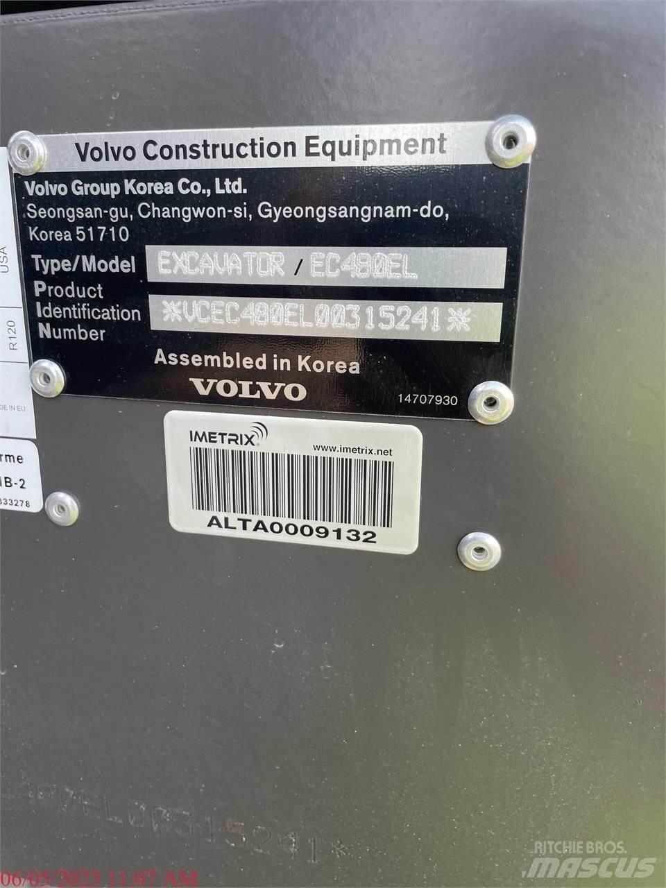 Volvo EC480EL Gravemaskiner på larvebånd