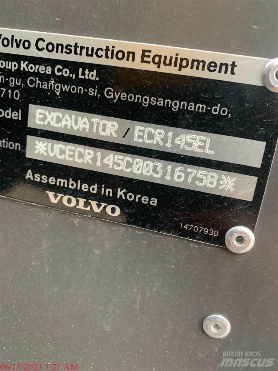 Volvo ECR145EL Gravemaskiner på larvebånd