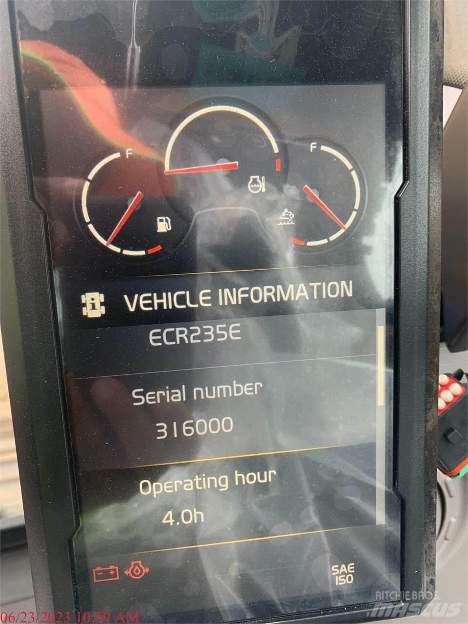 Volvo ECR235EL Gravemaskiner på larvebånd