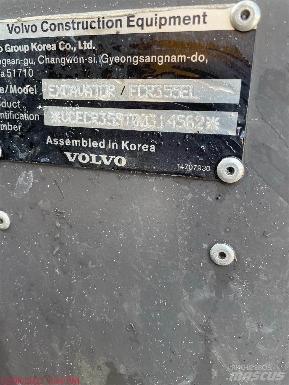 Volvo ECR355EL Gravemaskiner på larvebånd