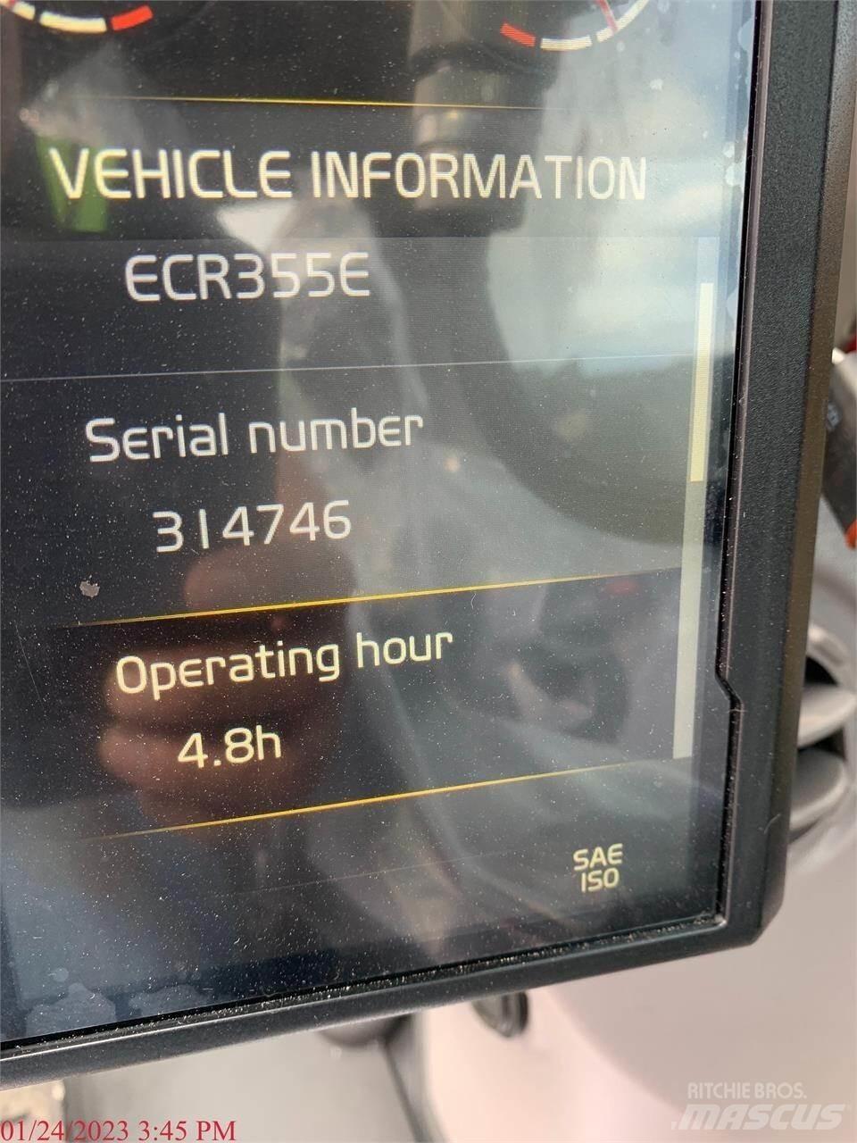 Volvo ECR355EL Gravemaskiner på larvebånd