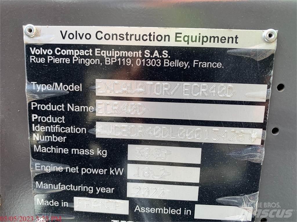 Volvo ECR40D Minigravemaskiner