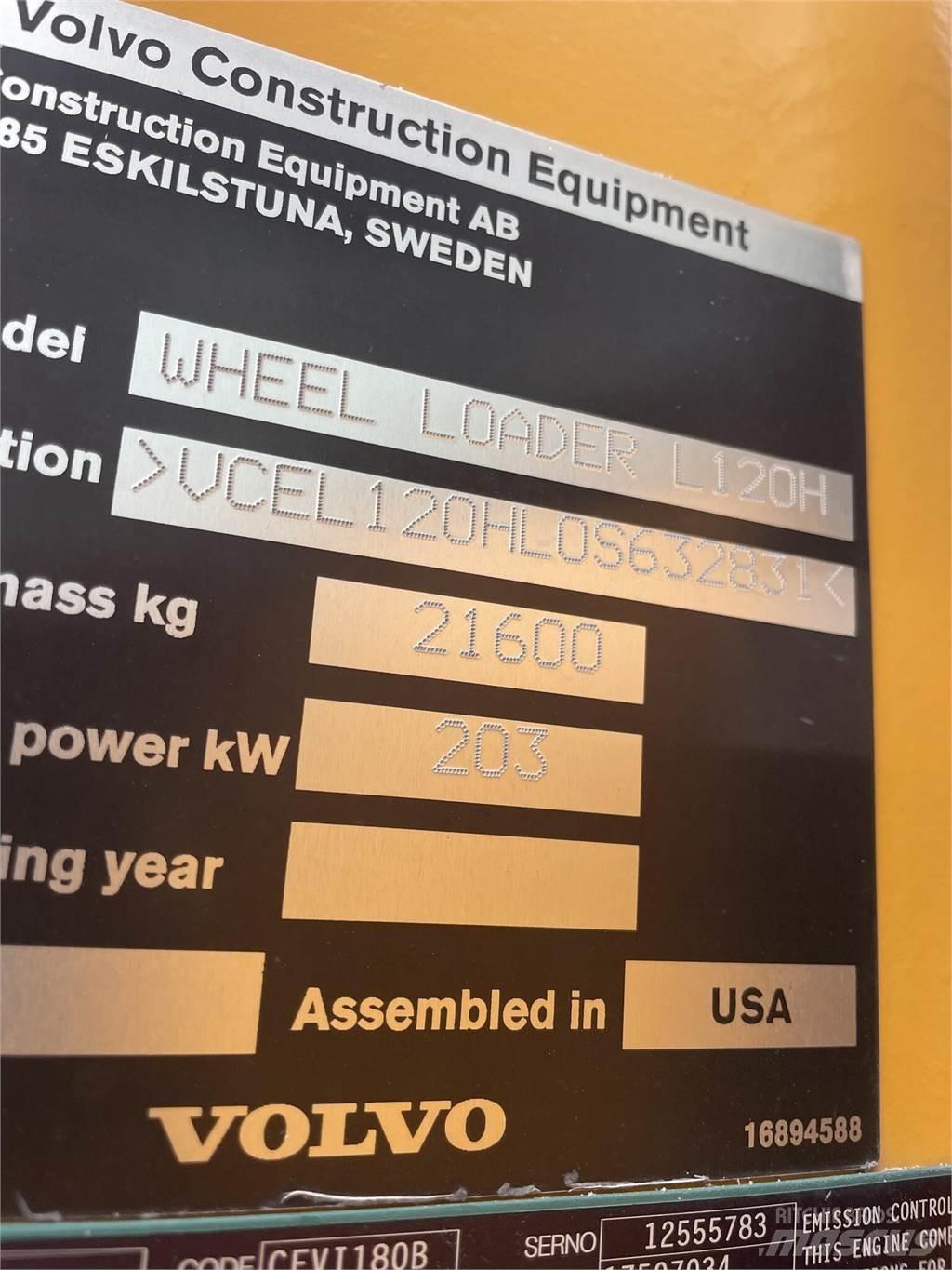 Volvo L120H Læssemaskiner på hjul