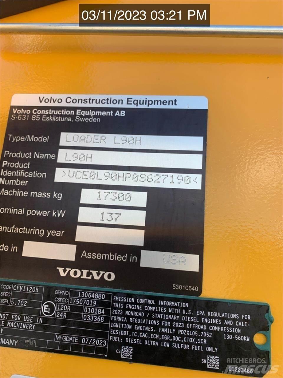 Volvo L90H Læssemaskiner på hjul
